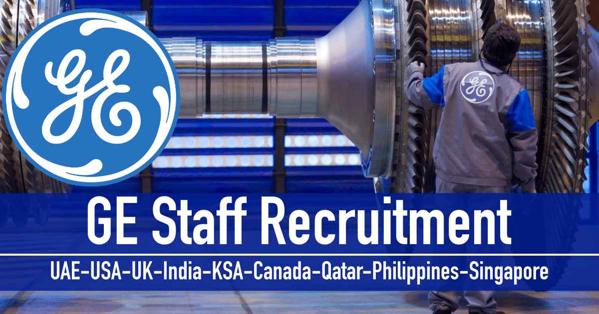 GE Jobs UAEUSAQatarUKKSACanada 2024