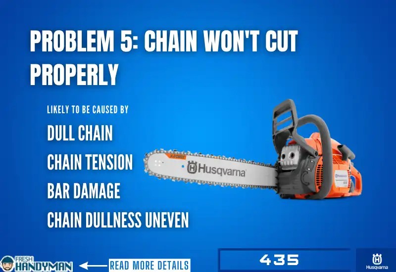 Fix 5 Husqvarna 435 Chainsaw Problems & Maintenance Tips