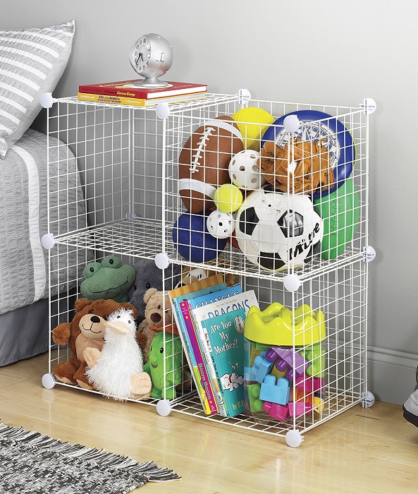 Amazon Deal AmazonBasics 4 Cube Wire Storage Shelves 14.58 Fresh