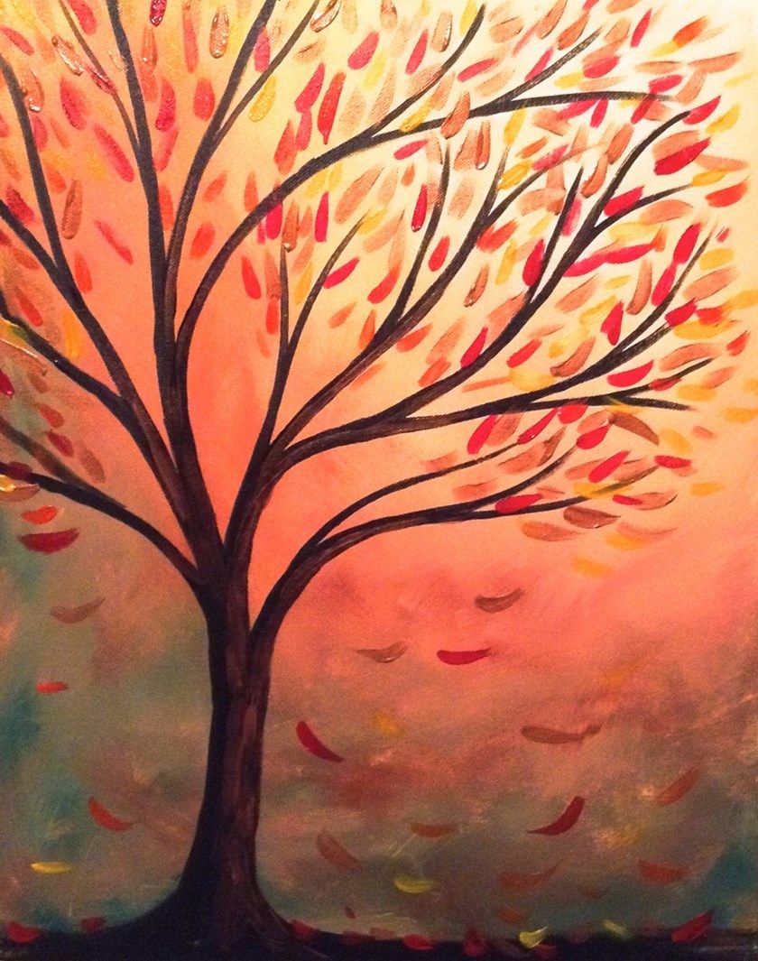 Fall Tree Painting Video Fresh Paint Studio