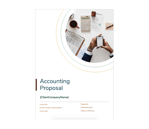 Accounting Proposal Template Fresh Proposals
