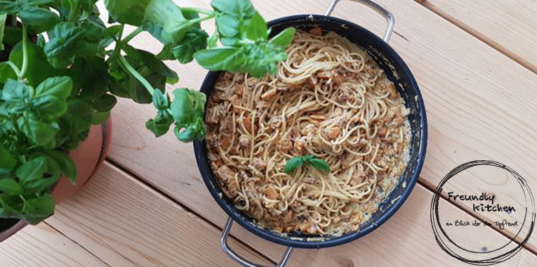 KürbisSpeckSpaghetti Freundly Kitchen