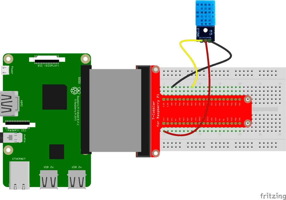 Dht11 Temperatuur En Vochtigheidsensor Met Raspberry Pi Gebruiken • Freva.com
