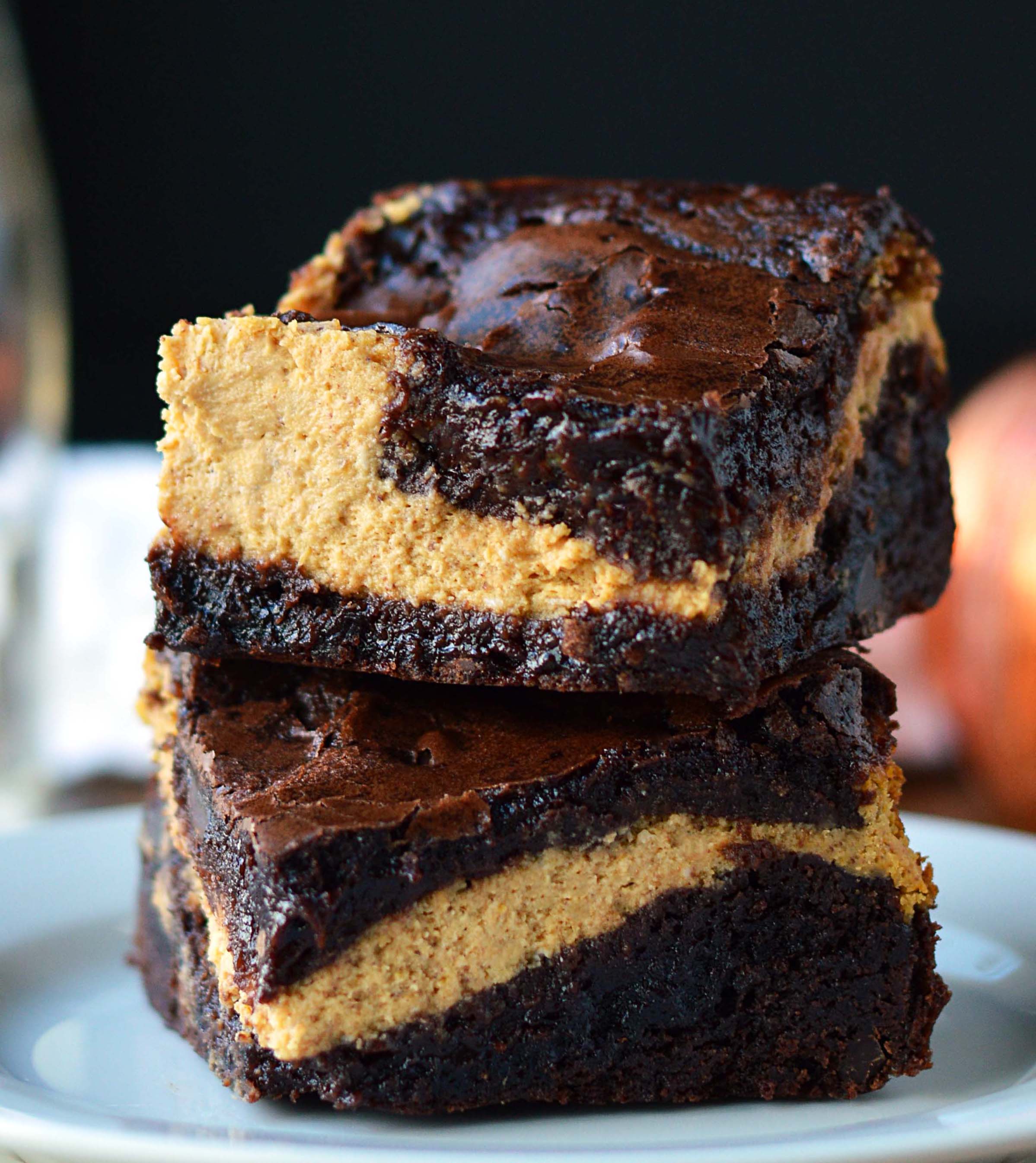 Pumpkin Cheesecake Brownies Friday is Cake Night