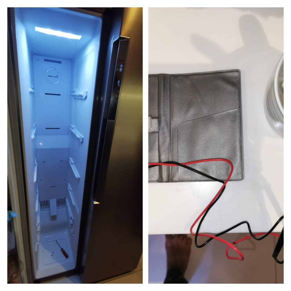 Wine Cooler Checking For Sensor Issue Fridge Repair Service