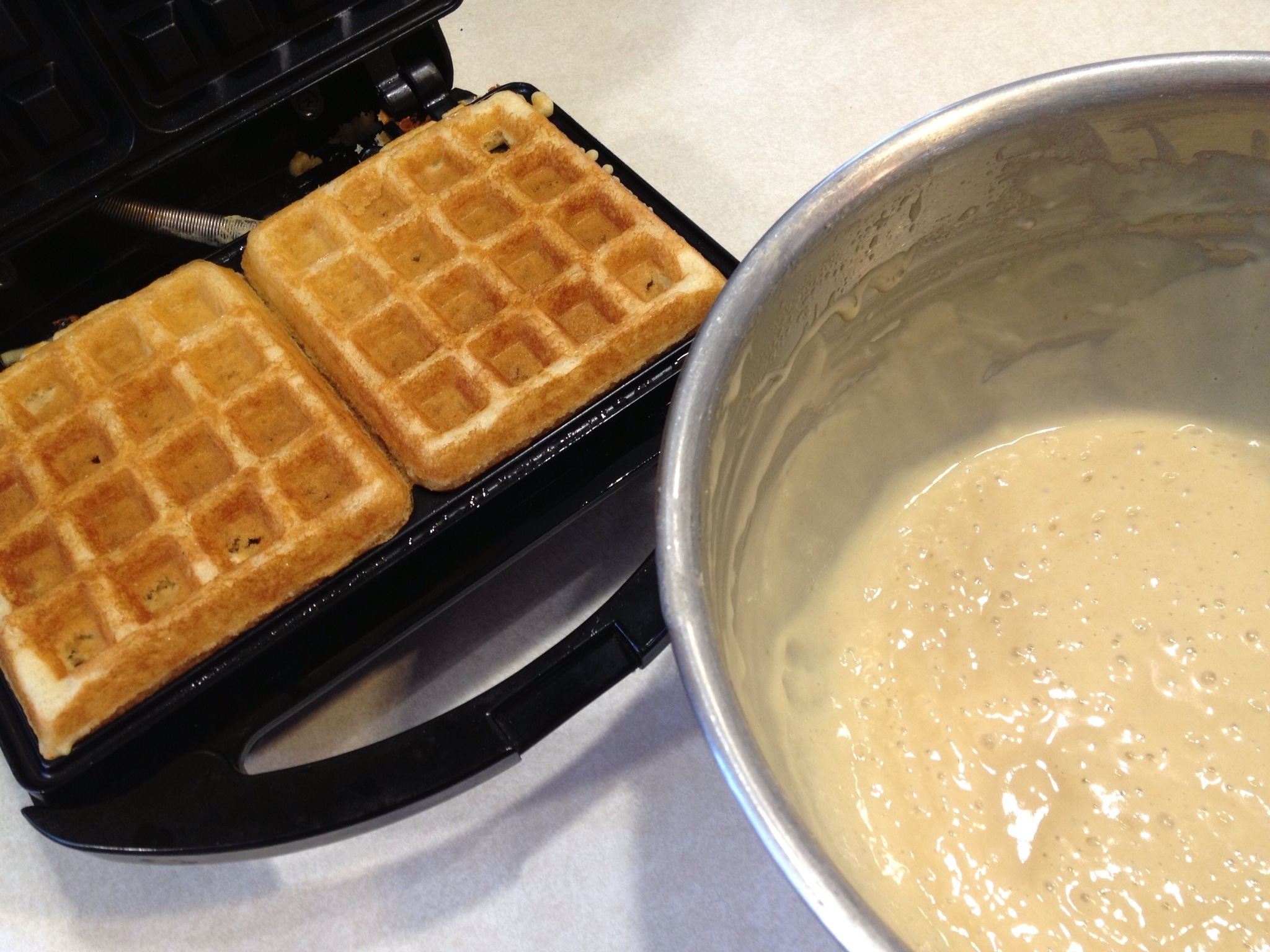 Amish Friendship Bread Waffles