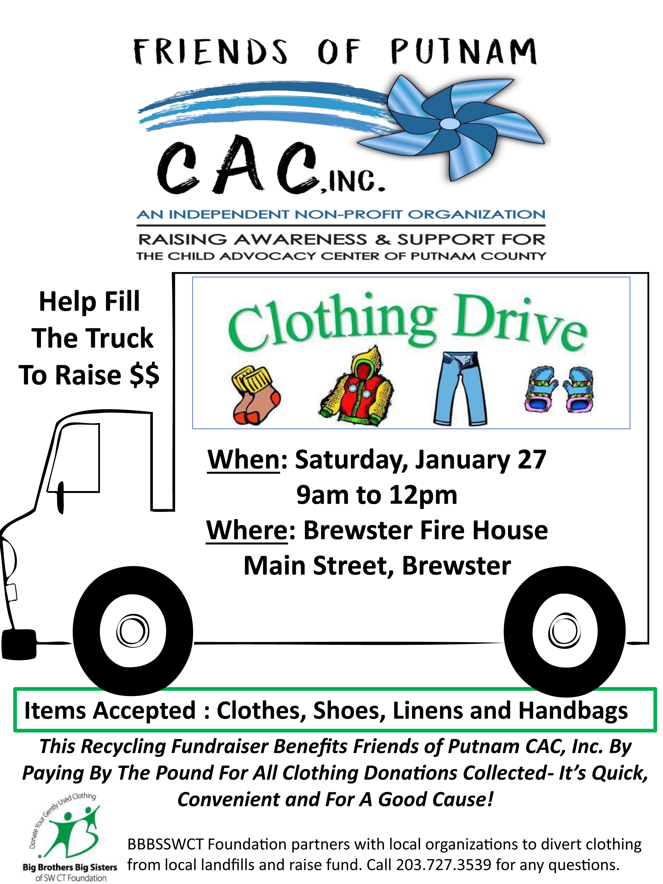 Clothes Drive by Putnam CAC Friends of Putnam CAC, Inc.