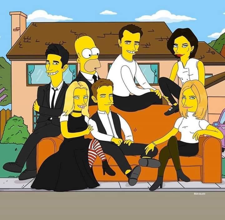 Friends Peich Friends Simpsons
