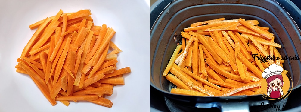 Chips di carote nella friggitrice ad aria » Friggitrice ad aria