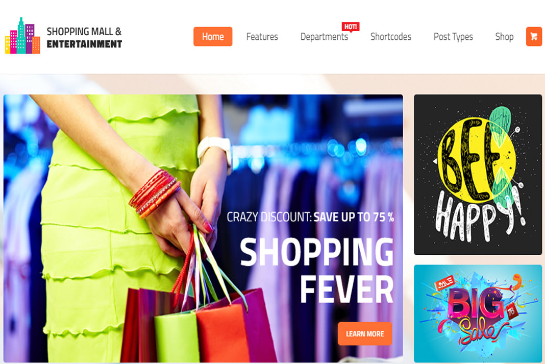 Shopping Mall Shopping Center Business WordPress Theme