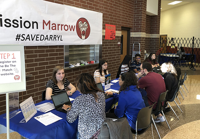 Heritage Students Support Grad in Need of Stem Cell Donation