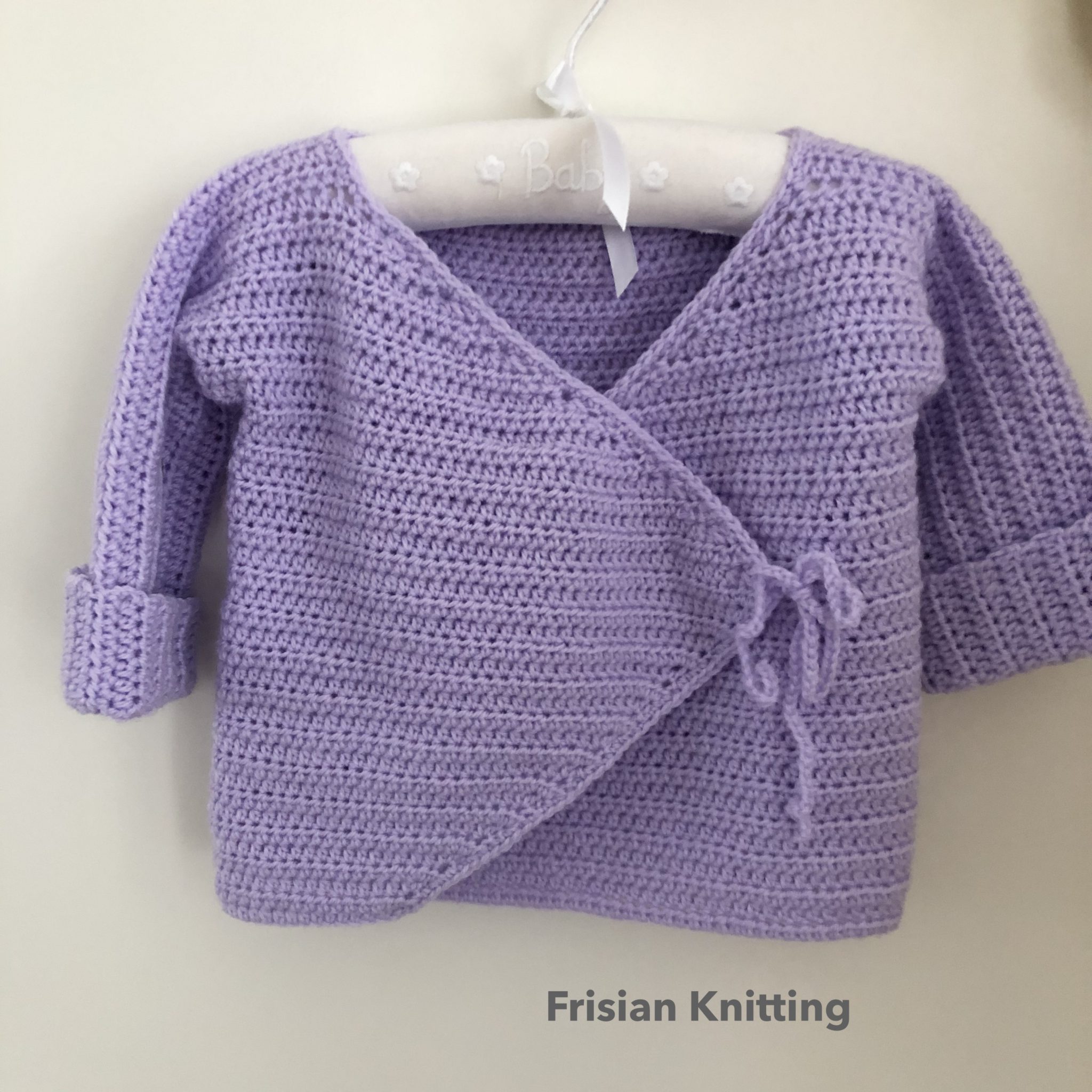 Crochet Baby Kimono Frisian knitting