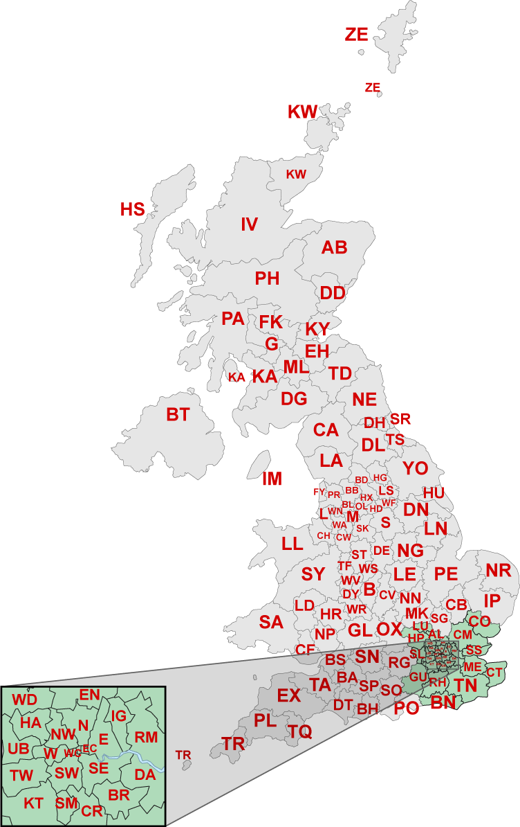 Local delivery area map FR Jones and Son Ltd