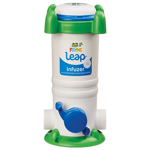 FROG Leap® Mineral Pool Sanitizer uses up to 50 less chlorine