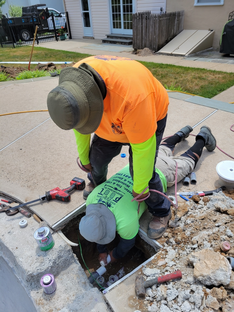 Pool Plumbing FROG’S POOL RENOVATIONS, PLASTER, TILE, COPING