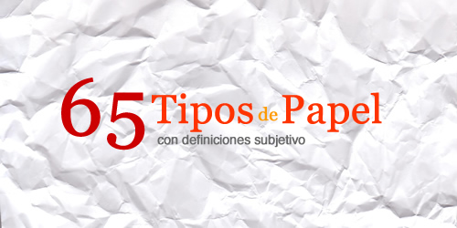 Tipos de papel, definiciones para diseñadores Frogx Three