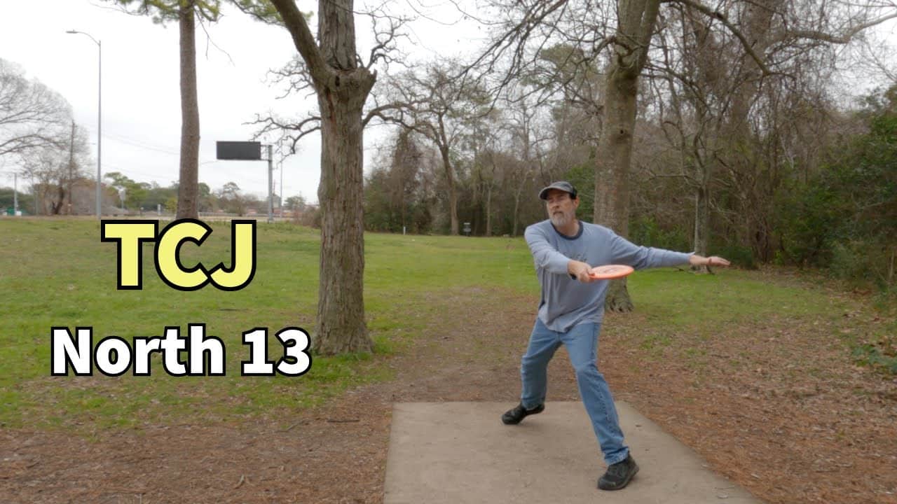 Disc Golf at TC Jester Park North 13 layout! Frolf