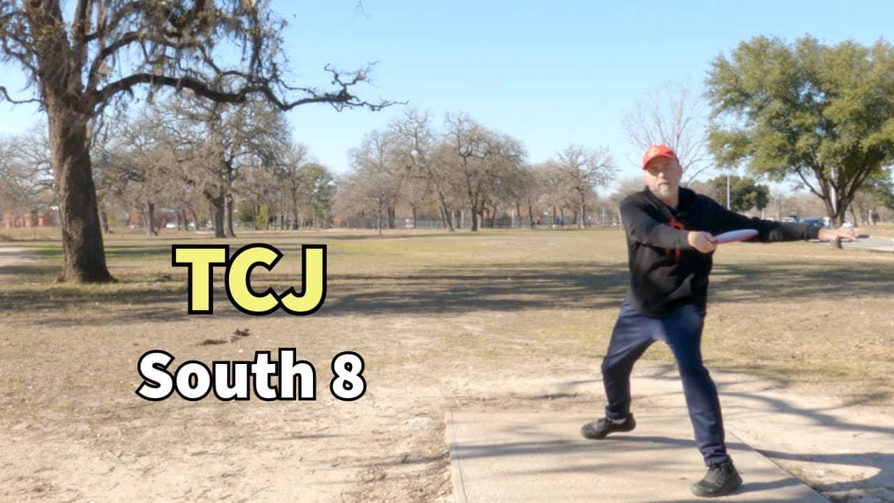 Disc Golf at TC Jester Park South 8 layout! Frolf