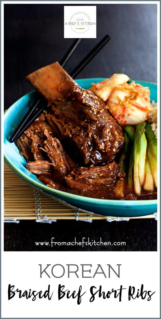 Korean Braised Beef Short Ribs From A Chef's Kitchen