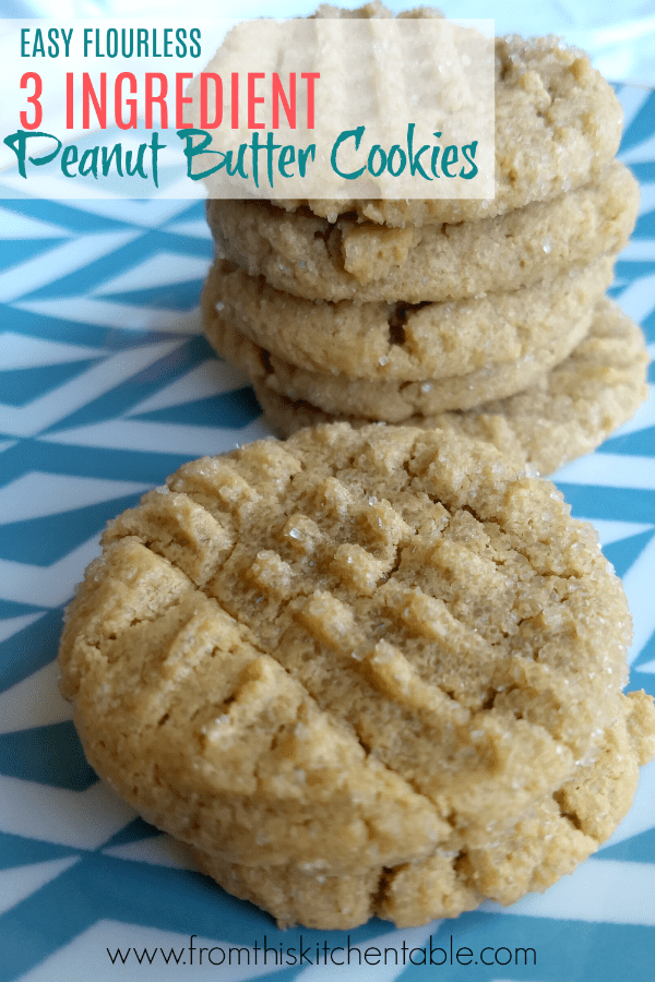 Gluten Free Peanut Butter Cookies From This Kitchen Table