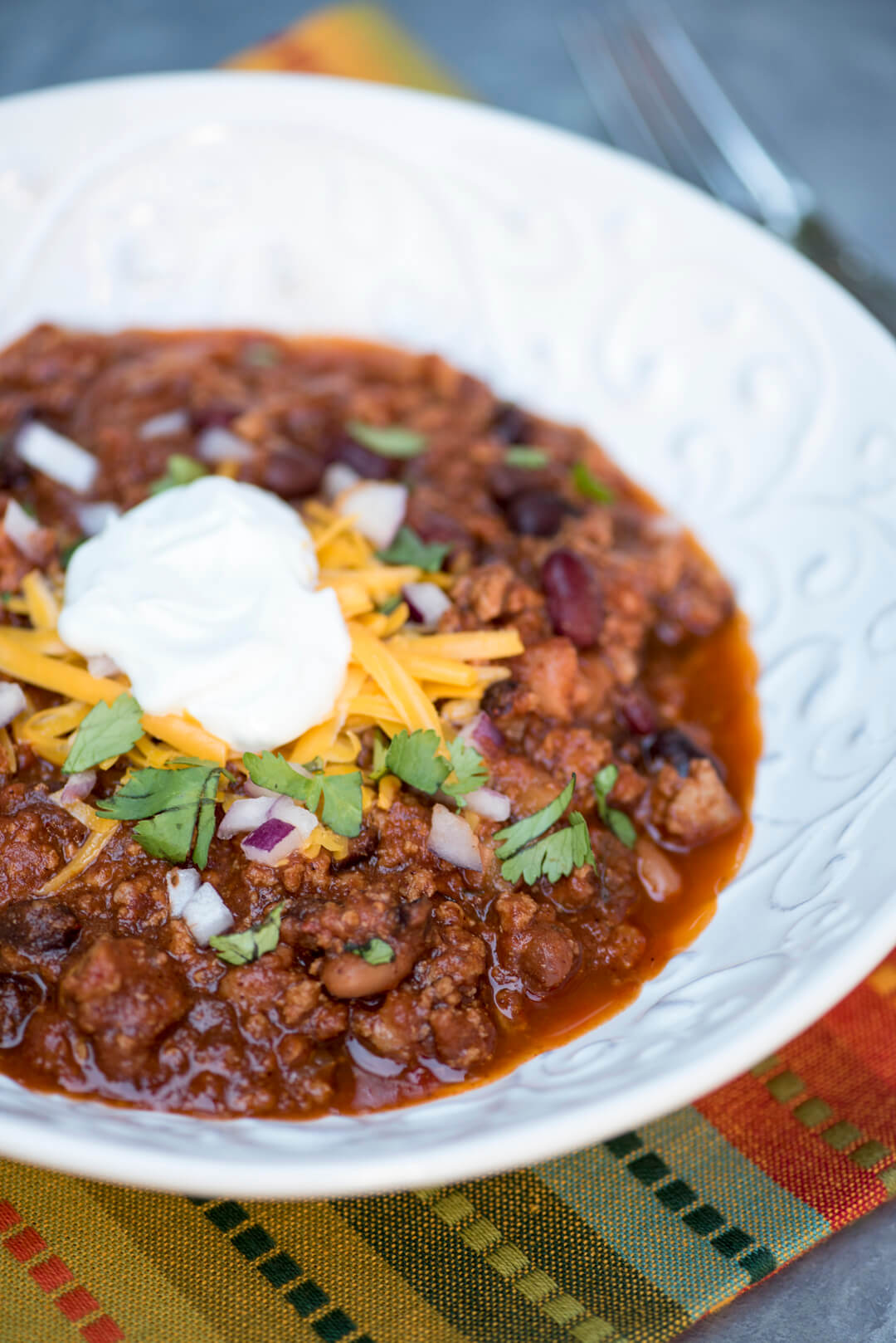 Three Bean Turkey Chili Valerie's Kitchen