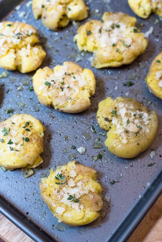 Crispy Parmesan Smashed Potato Recipe