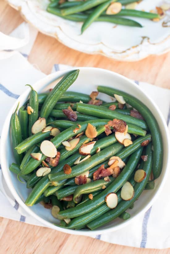 Green Beans with Almonds and Bacon
