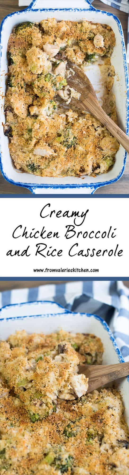 Creamy Chicken Broccoli and Rice Casserole Valerie's Kitchen