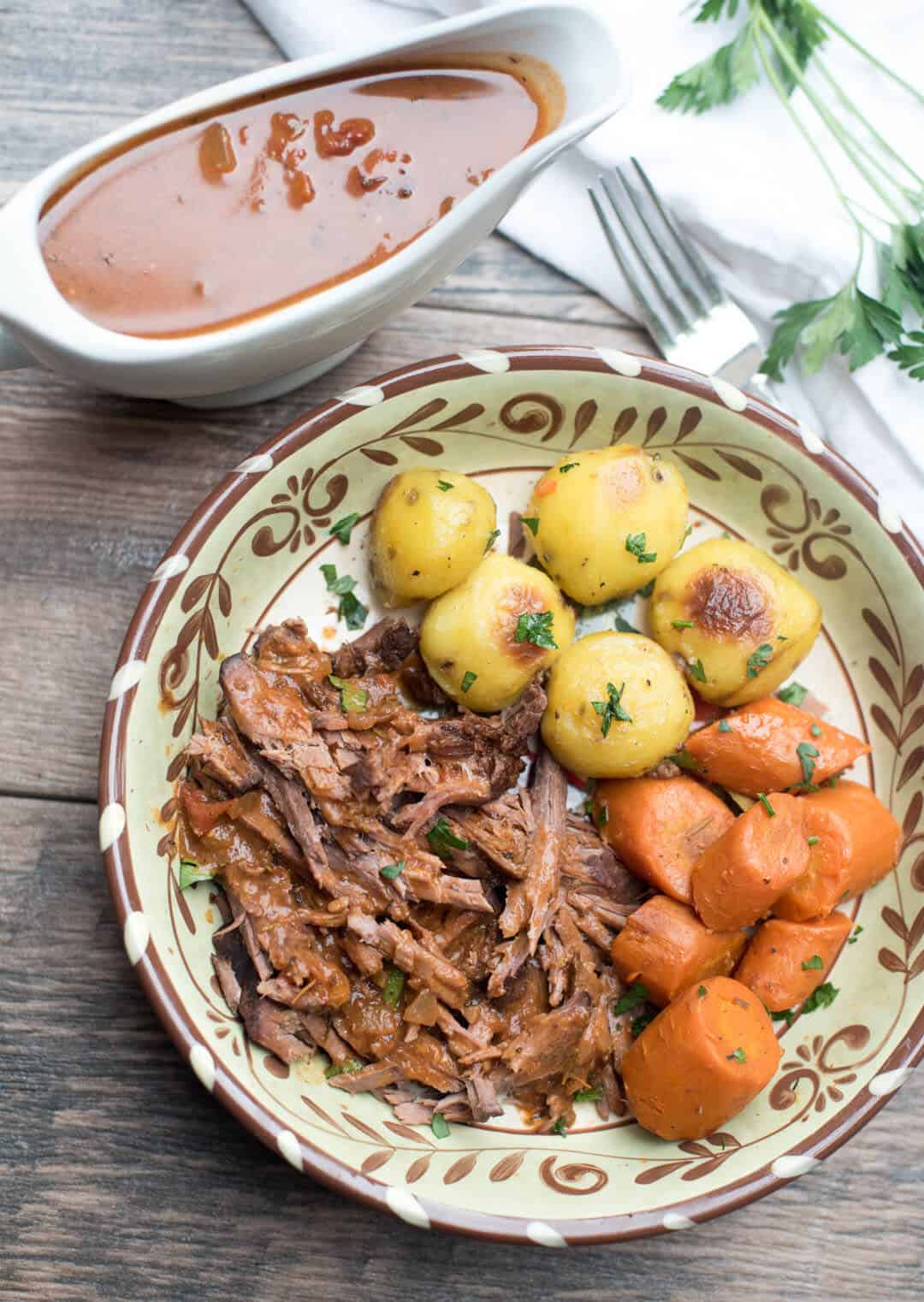 Slow Cooker Italian Pot Roast Valerie's Kitchen