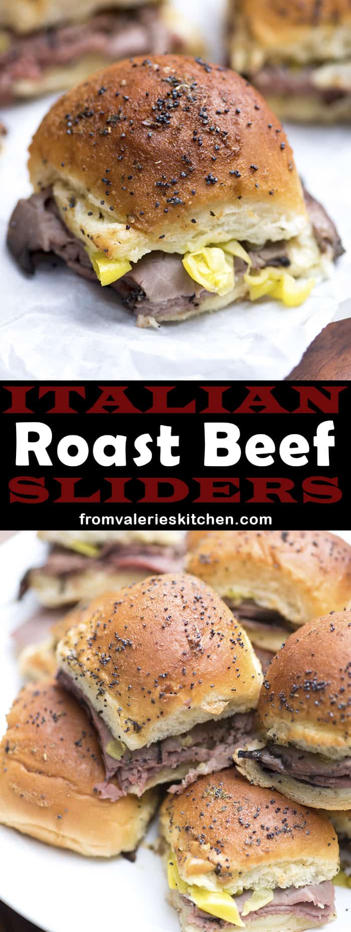 Italian Roast Beef Sliders Valerie's Kithen
