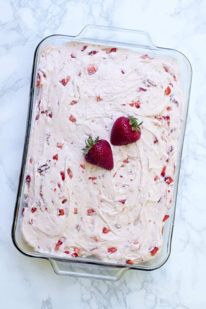 7UP Sheet Cake with Strawberry Buttercream Frosting Valerie's Kitchen