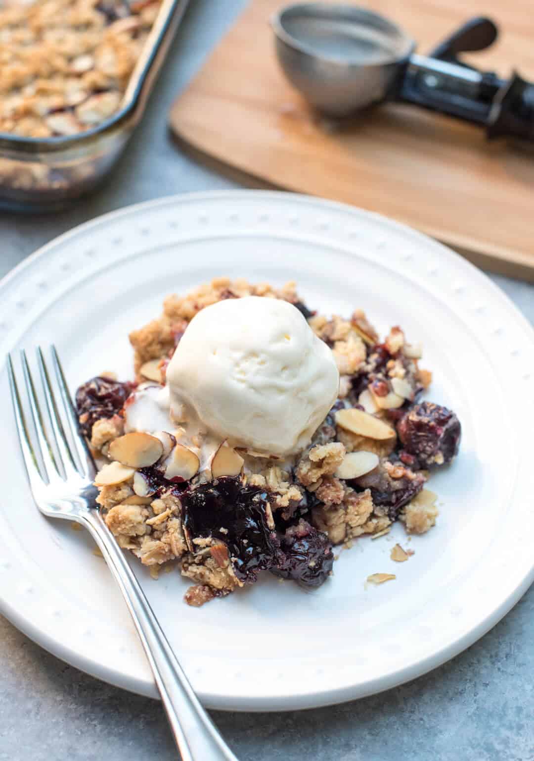 Fast and Easy Cherry Crisp Valerie's Kitchen