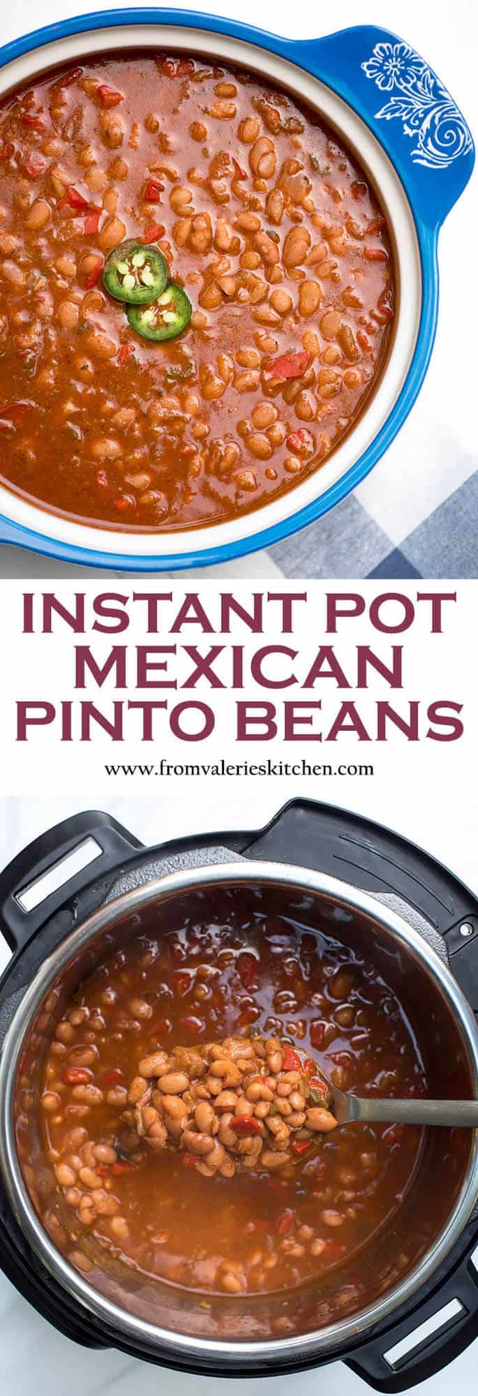 Instant Pot Mexican Pinto Beans Valerie's Kitchen