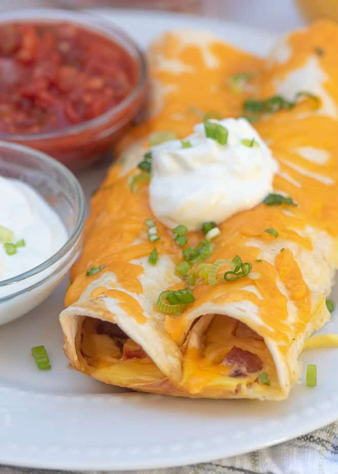 Ham and Cheese Overnight Breakfast Enchiladas Valerie's Kitchen