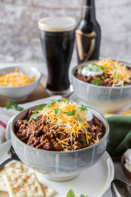 Halftime Chili (Easy Beer Chili!) Valerie's Kitchen