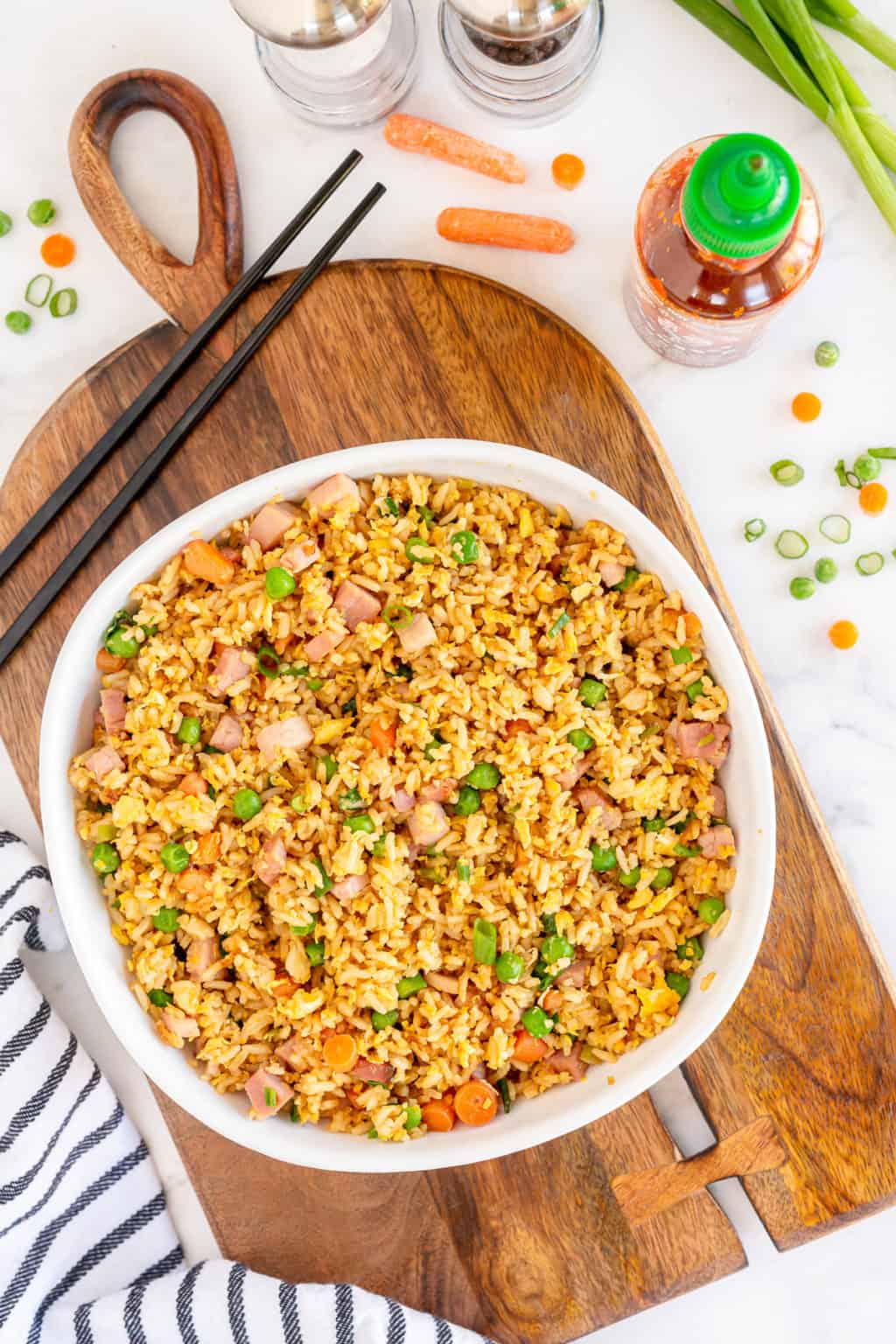 Ham Fried Rice (Quick and Easy!) Valerie's Kitchen