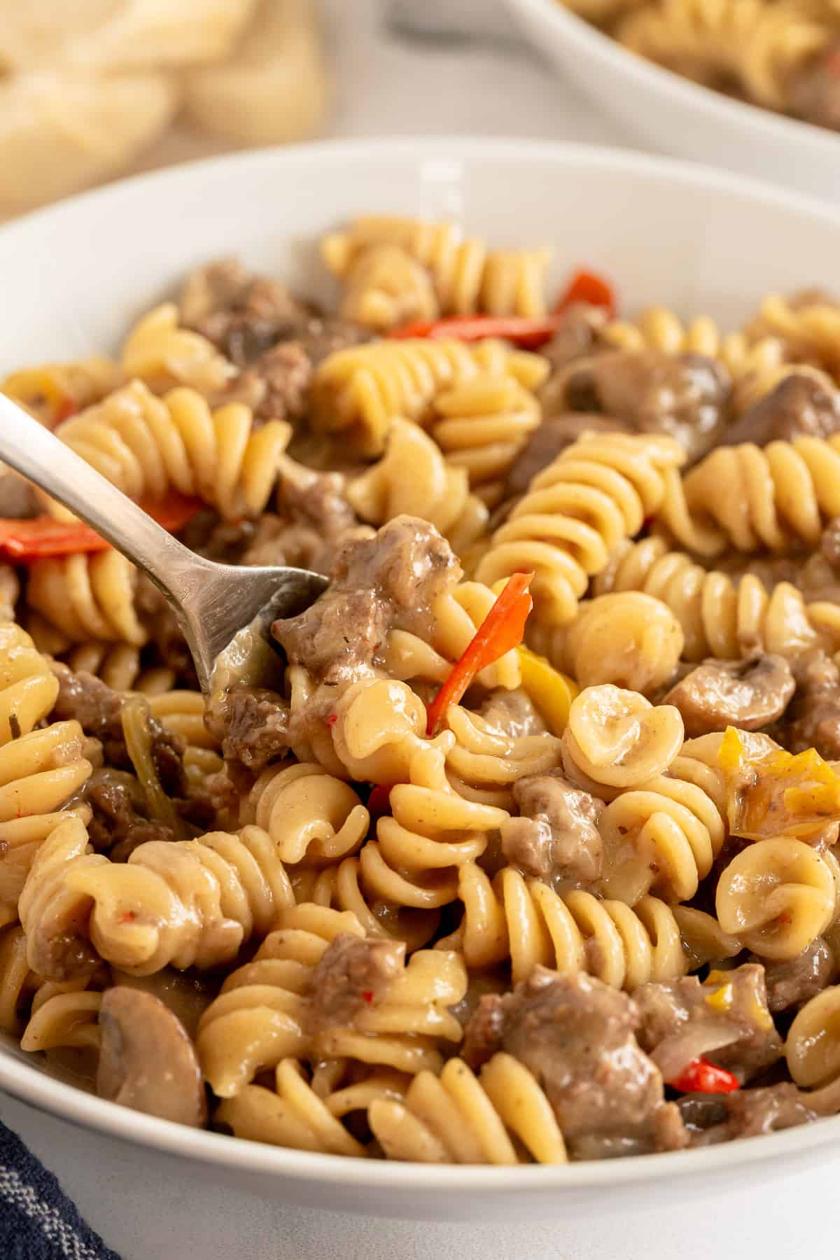 Philly Cheesesteak Pasta (One Pot 30 Minutes!) Valerie's Kitchen