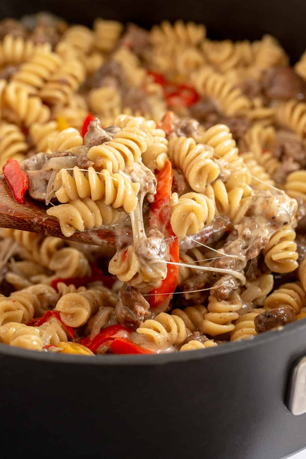 Philly Cheesesteak Pasta (One Pot 30 Minutes!) Valerie's Kitchen