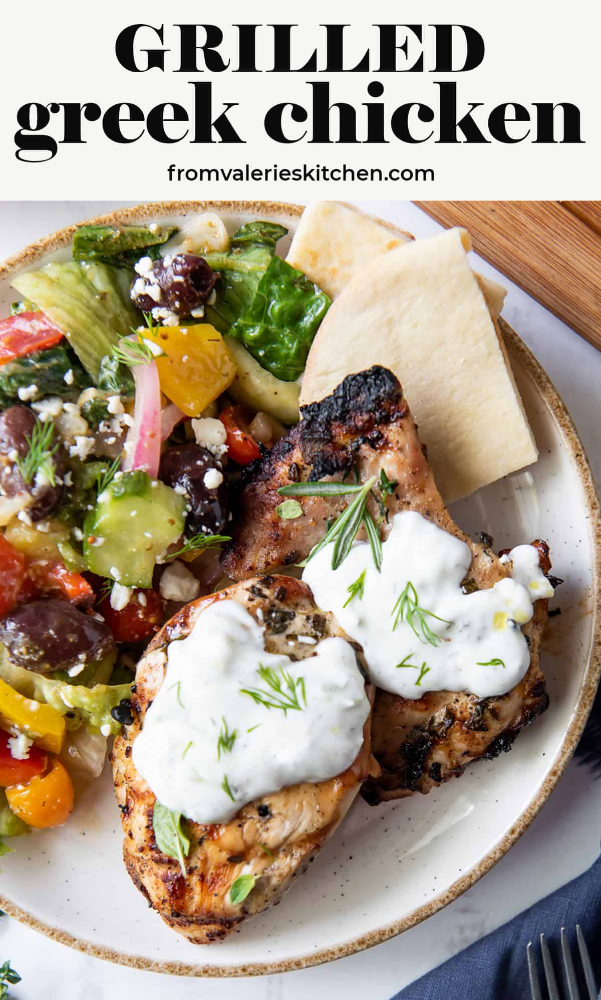 Grilled Greek Chicken (Flavorful/LowCarb) Valerie's Kitchen