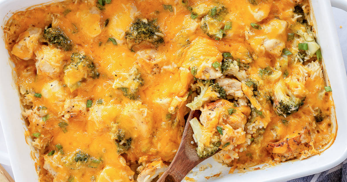 Chicken Broccoli Rice Bake (One Dish Easy Cleanup!) Valerie's Kitchen