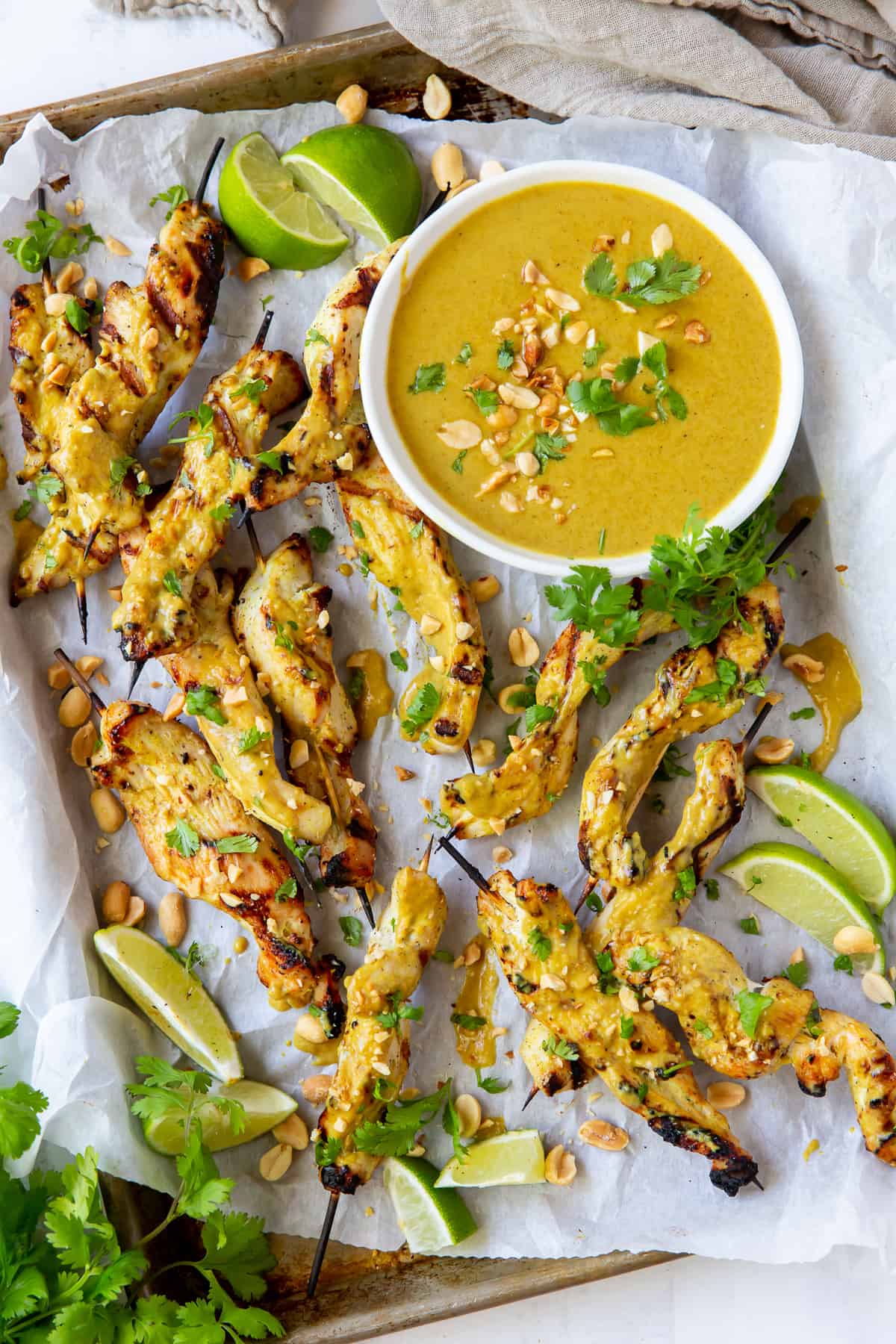 Grilled Chicken Satay with Peanut Sauce Valerie's Kitchen
