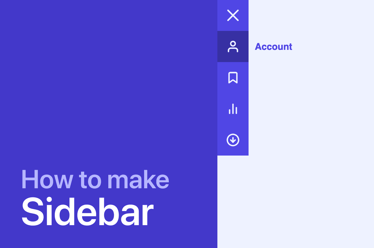 How to create a nice sidebar menu with HTML, CSS and JS