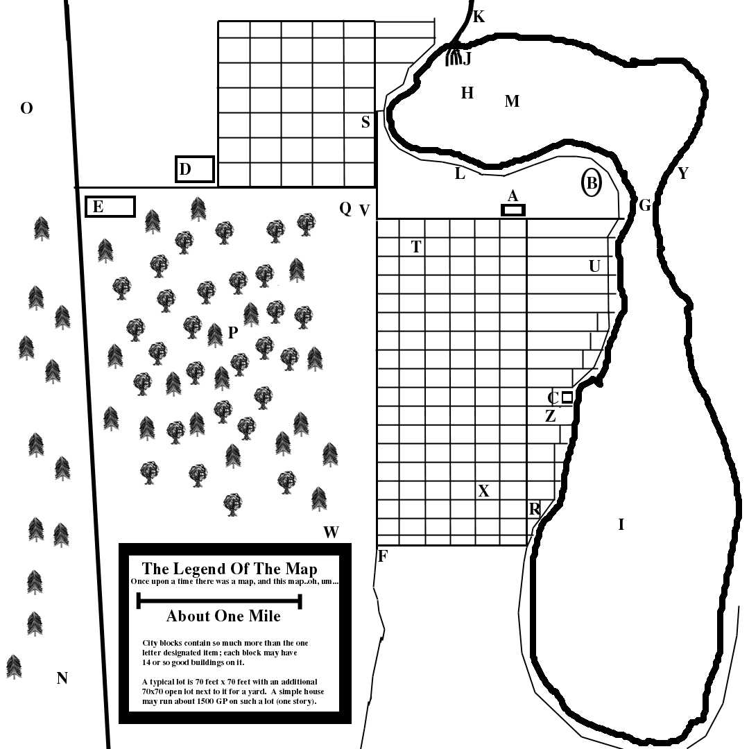 Rough Map Of Little Falls (population 4,000)