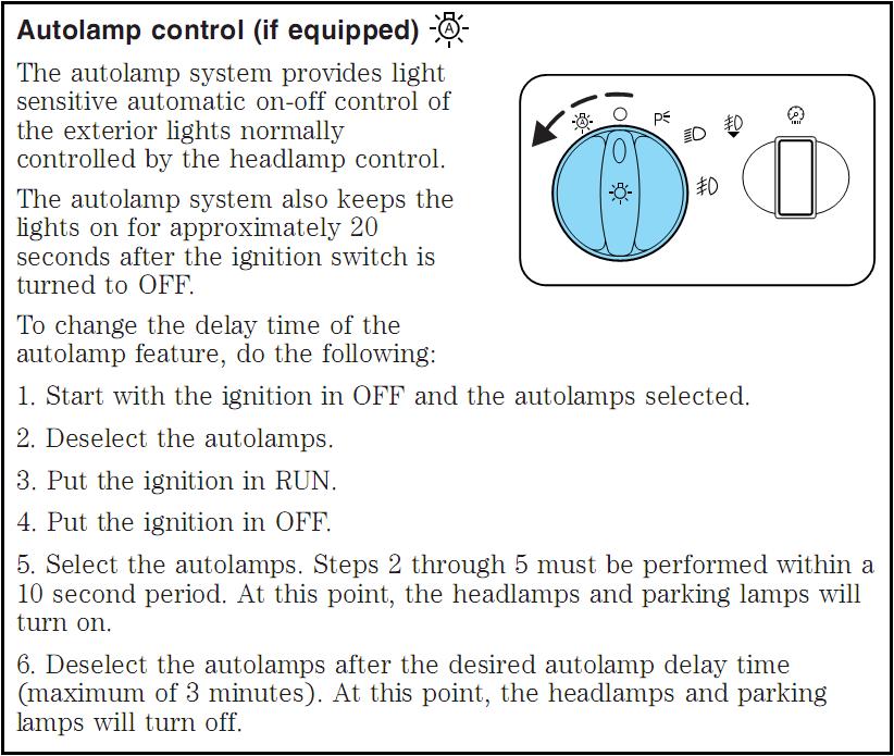 time delay on headlights Ford Truck Enthusiasts Forums
