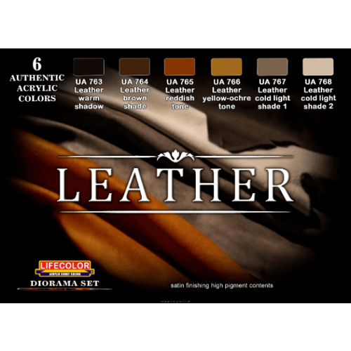 Lifecolor CS30 Leather Acrylic Paint Set