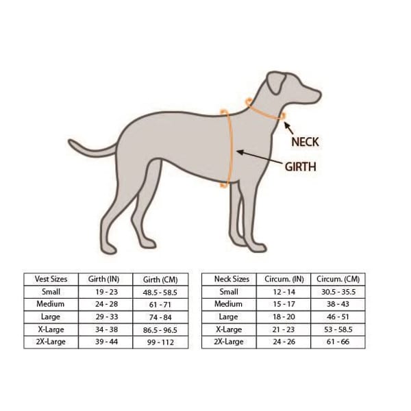 SnakeArmor Blaze Orange Dog Hunting Vest Front Range Gun Dog