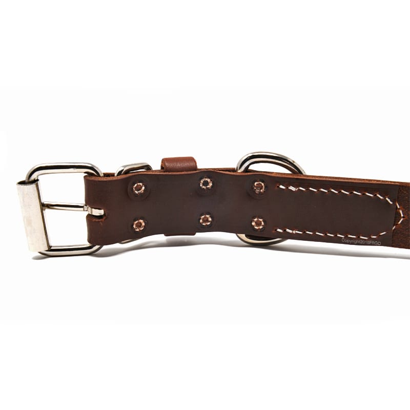 1 1/4 Inch Deluxe Leather Collar Front Range Gun Dog