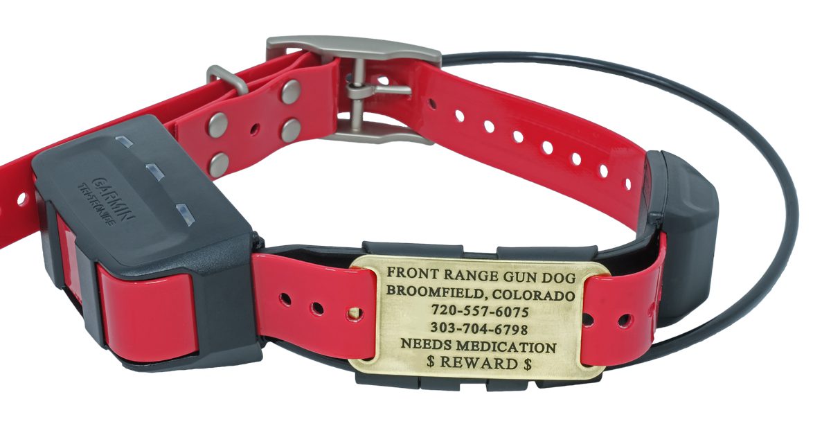 ECollar Nameplate Fits 1" and 3/4" Straps Front Range Gun Dog