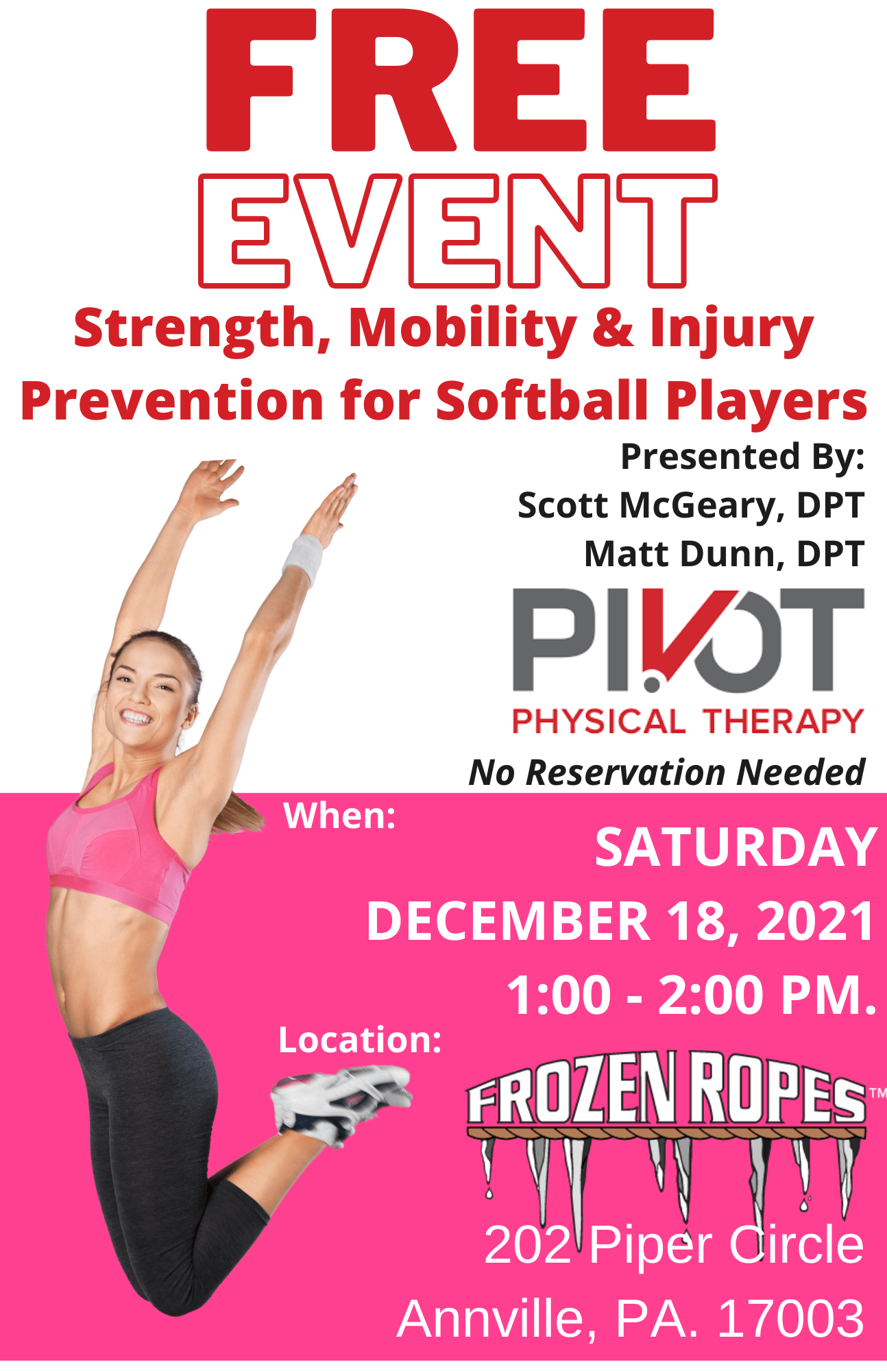Hershey Pa Events July 2023 Strength, Mobility & Injury Prevention for Softball Players Frozen