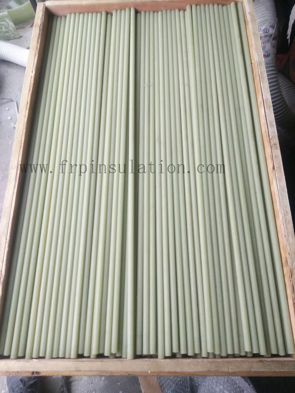 Light green GlassCloth Reinforced Epoxy threaded rods frp insulation material factory
